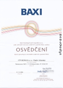 Osvědčení - Baxi